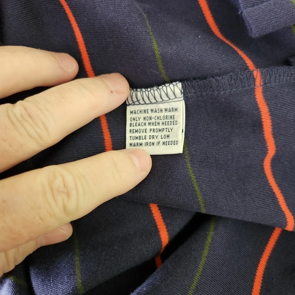 Polo by Ralph Lauren Men's Navy Blue Striped Shirt, Sz XXL